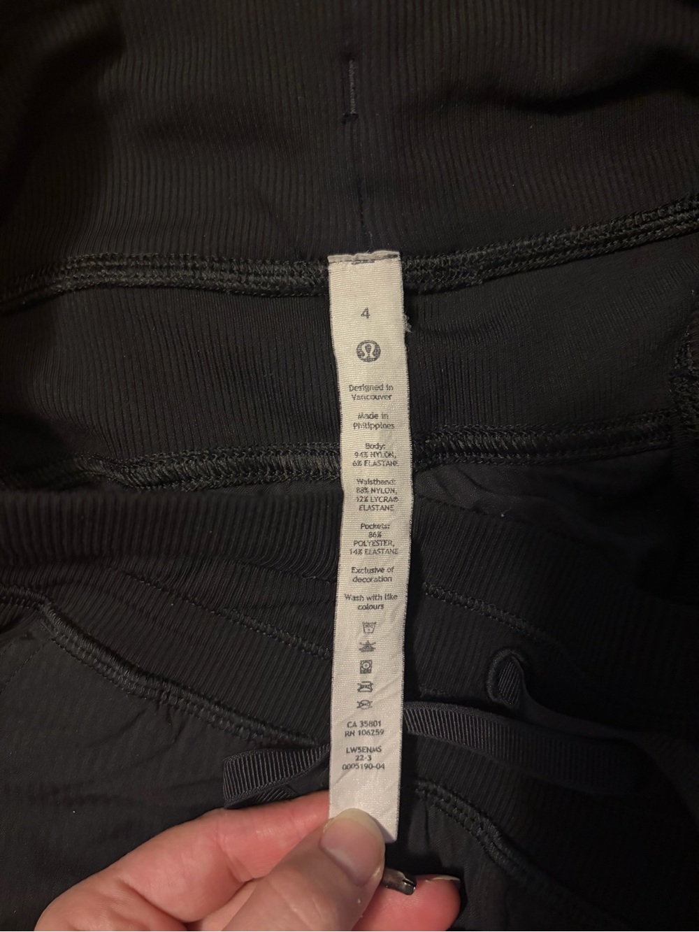 lululemon athletica Black Ribbed-Waist Track Joggers - Picture 4 of 4